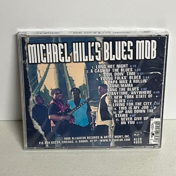 Vintage 1998 Michael Hills Blues Mob New York State Of Blues CD Electric Sealed - Picture 2 of 9